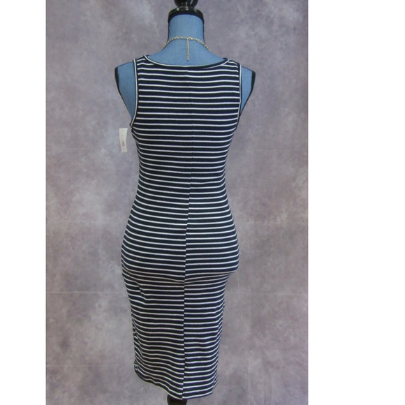 NEW 5 More MInutes Nautical Blue White Tank Dress - Picture 4 of 6